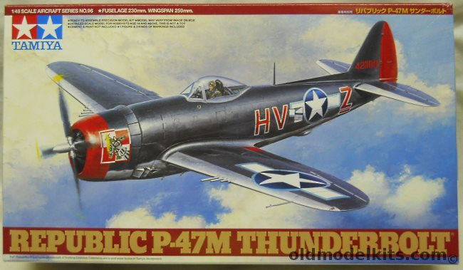 Tamiya 1/48 Republic P-47M Thunderbolt - With Eduard PE / Eduard MAsk / Ultracast Wheel Set, 61096-2800 plastic model kit